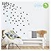 Light up world Black Wall Decals Polka Dots Vinyl Stickers Circle Art Wall Decor Self Adhesive Dots Removable Hanging Decorations for Nursery Room or Bedroom (200 Decals Circles)