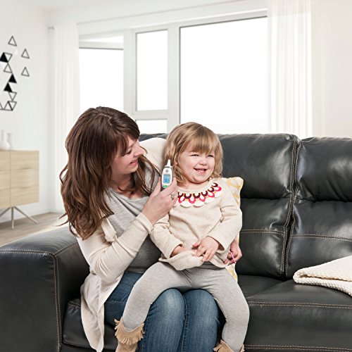 HealthSmart Compact Instant Read Infrared Digital Ear Thermometer, Gray