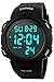 Readeel Sport Watch Digital LED Display Watch Outdoor Men Watch Electronic Water Resistant Multifunction Watch, Black primary