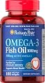 Puritan's Pride Omega-3 Fish Oil 1000 mg (300 mg Active Omega-3)-100 Softgels