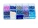 SuperDuo Czech Glass Seed Beads 2.5x5mm 120g - 10 colors with storage box. (#2)