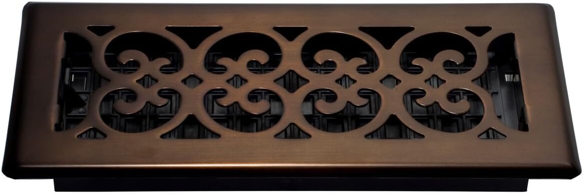 Decor Grates SPH410-RB Floor Register, 4x10, Rubbed Bronze Finish - - 