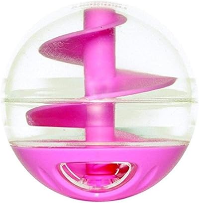 Catit Treat Ball Pink - Pink and Clear Treat Dispenser Toy