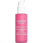 Lumene [Lumo] Nordic Bloom Anti-Wrinkle & Firm Moisturizing V-Shape Face Serum - Hydrating Serum to Help Visibly Reduce Fine Lines + Wrinkles - Infused with Nordic Lingonberry Extract (30 ml)