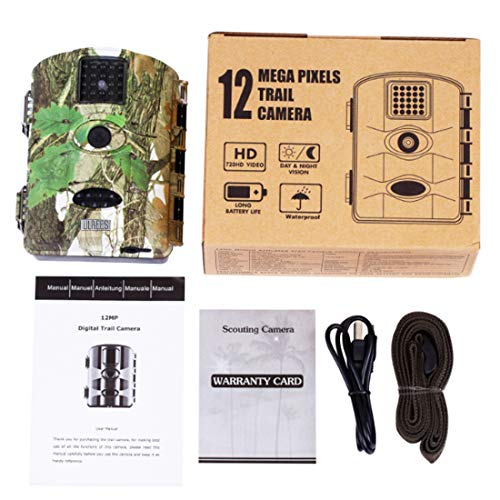 Lilbees Trail Game Camera 16MP 1080P Waterproof Hunting Scouting Cam Wildlife Monitoring Motion Activated Night Vision 2.4" LCD IR LEDs