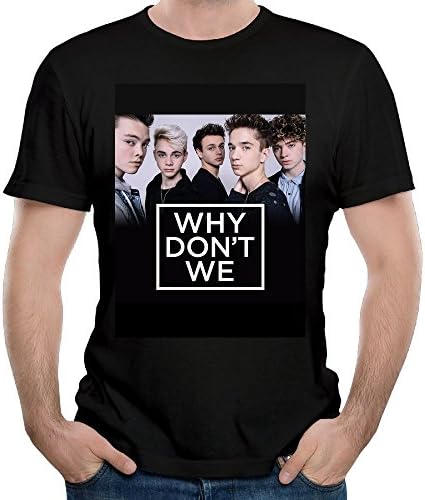 Madeleine Ellis Men's Why Don't We Soft Short Sleeve T Shirt Black