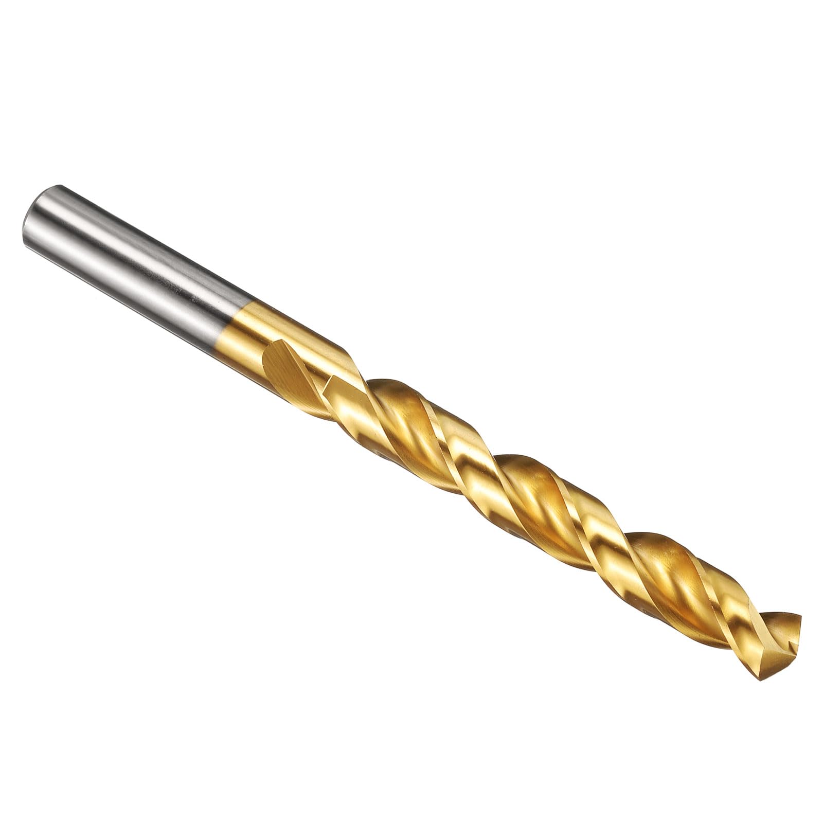 PATIKIL 11.7mm Drill Bit, M42 8% Cobalt High-Speed Steel Jobber Straight Shank 135° Titanium Nitride (TiN) Coated for Hard Metal Stainless Steel - 1 Pack