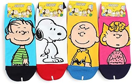 The Peanuts Movie Official Socks (Lowcut 4pairs) ht 14
