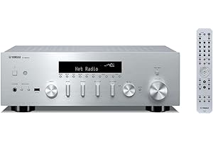 YAMAHA R-N600A Network Receiver with Streaming, Phono and Built-in DAC, Silver
