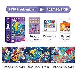 TOI Leveled Puzzles for Kids Aged 5 and Up, Toddler