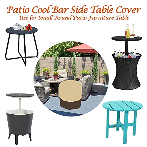 Patio Cool Bar Side Table Cover for Keter 7.5 Gallon Cool Bar