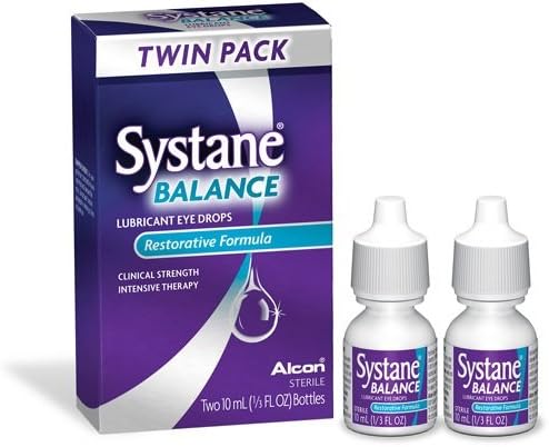 Systane Balance Lubricant Restorative Eye Drops 2 (10ml) Bottles per Box (4 Boxes)