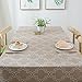 ColorBird Elegant Moroccan Tablecloth Waterproof Spillproof Polyester Fabric Table Cover for Kitchen Dinning Tabletop Decoration (Rectangle/Oblong, 60 x 84 Inch, Khaki)