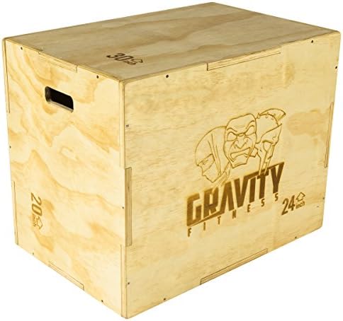 Gravity Fitness Caja de Saltos Pliométricos 3 en 1 30x20x24