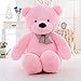 MaoGoLan 47 Inches Adorable Plush Teddy Bear Stuffed Animals Pink Soft Big Teddy Bears for Girlfriend Children