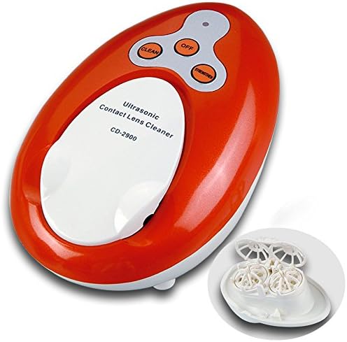 easylifeproduct Ultrasonic Contact Lens Cleaner 2 Minutes Clean Daily Care Solution Red Color