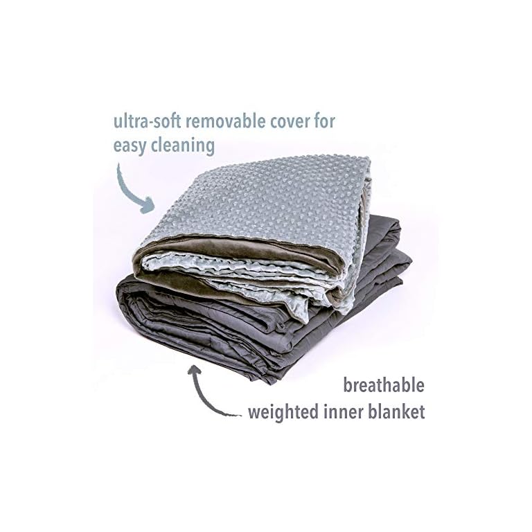 Marpac Yogasleep Premium Weighted Blanket & Removable Minky Cover | 20