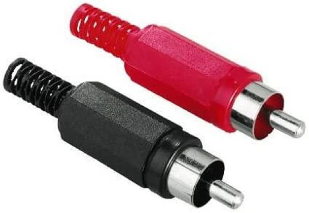 Hama RCA connectors CAN be soldered, Pack of 2.