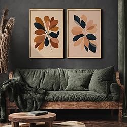 MUDECOR Framed Canvas Print Wall Art Set Warm Earth