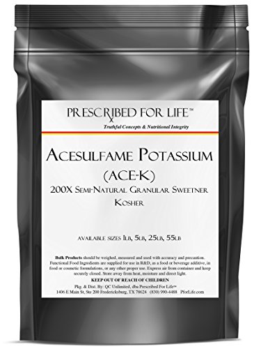 Acesulfame Potassium (Ace-K) - 200x Sweeter than Sugar