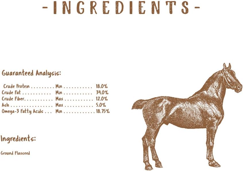 Manna Pro Simply Flax for Horses | Omega-3 Fatty Acids from Flaxseed | 8 Pounds : Horse Nutritional Supplements And Remedies : Pet Supplies
