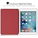 MoKo Case for iPad Pro 9.7 - Slim Lightweight Smart-shell Stand Cover with Translucent Frosted Back Protector for Apple iPad Pro 9.7 Inch 2016 Release Tablet, RED (with Auto Wake / Sleep)
