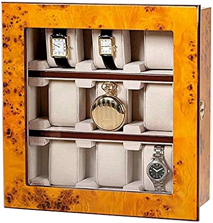 Attraktive Vitrine für 9 Uhren – Zum Aufstellen oder Aufhängen