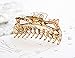 Prettyou Thick Hair Super Large Clips Crystal Plastic Claw Clamps Hairgrips Clips Accessories for Women, 2 pack. (E)