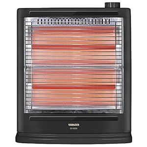 山善 電気ストーブ 障害物センサー搭載 ブラック DS-SD08(AB)