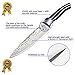Chef Kitchen Knife - Stainless Steel Knife with Damascus Texture - Razor-Sharp Blade 8 inch Professional Kitchen Chef Knives - Chef Knife in Christmas Gift Box, High Carbon Cooking Knife