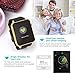 Smart Watch- Yarrashop Uwatch Smart Watch with Heart Rate Monitor Android Smart Watch Phone Sports Bluetooth Wristwatch With 3G magsensor gravity sensor Compatible With IOS & Android (Gold)