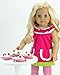 18 Inch Doll Play Food 12 Pc. Yogurt Cup Set, 4 Food Cups, 4 Ice Cream Spoons & 4 Napkins Perfect for American Girl Doll Food & More! Yogurt Cup Set