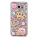 Note 5 Case,Galaxy Note 5 Case - Mavis's Diary 3D Handmade Bling Crystal Luxury Cute Pumpkin Car Golden Crown Dancing Girl Shiny Sparkling Pink Diamonds Gems Clear Hard Cover for Samsung Galaxy Note 5