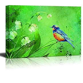 Canvas Wall Art Beautiful Abstract Flowers...