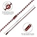 Rojwei 100pcs Nickel Free Mixed Color Metal Ball Chain with 100pcs Connectors Clasps (Chain Width 2.4mm+4inch Size), Great for Brag Tags Key Chain (Mix Color)