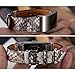 bayite Leather Bands Compatible Fitbit Charge 2, Replacement Accessories Straps Women Men, Snakeskin