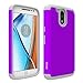 Moto G4 Case, Moto G4 Plus Case - OEAGO [Shockproof] [Impact Protection] Hybrid Dual Layer Defender Protective Case Cover for Motorola Moto G4 / G4 Plus (Moto G Plus, 4th Gen) - Violet