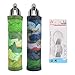Plastic Bag Holder Sulimy Dispensers Folding Mesh Garbage Bags 2pcs Hanging Storage Bag Trash bags Holder Organizer Recycling Grocery Pocket Containers with 2 Hooks for Home and Kitchen Grey & Green