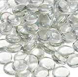 Glass Gems for Vase Accents and Crafting (1 Bag, Clear Gems)