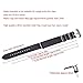 Carty Replacement Watch Band Strap Vintage Handmade Crazy Horse Leather Zulu NATO 20mm/22mm/24mm(zmt1-22bksl)
