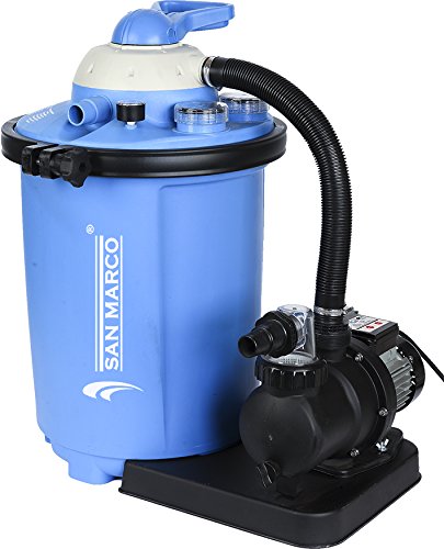 Filtro A Sabbia 10 M3hfino A 60 M3 Per Piscine Fuoriterra E Interrate 105m3h Con Temporizzatore E Aqualoon