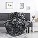 LANGRIA Luxury Super Soft Faux Fur Fleece Throw Blanket Cozy Fluffy Warm Breathable Lightweight and Machine Washable Dyed Fabric for All Season – Decorative Throw for Couch Sofa Bed (50