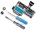 MMOBIEL Sim Tray for Samsung Galaxy S4 mini i9195 i9190 SD Card Reader Holder Memory Tray Slot Flex Cable Replacement Part with adhesive underside incl 2 x screwdriver for installation