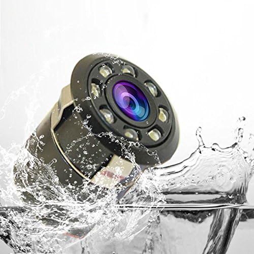 Reverse Backup Camera Car Backup Rear View Cam IP67 8 LED Night Vision HD Camera Fits All Vehicles (Black)
