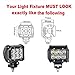 lightronic 4pcs 18W Amber Lens Cover LED Light Bar Covers Led Light Pods (Amber)