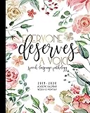 Everyone Deserves A Voice Speech-Language Pathology 2019-2020 Academic Calendar Weekly And Monthly: by Printed Bliss Planners