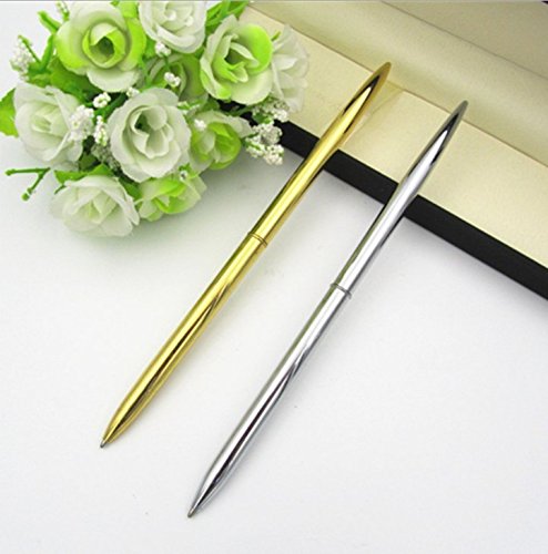 Ballpoint Pens Gold Pen Set 10 Piece Set - Gold Ballpoint Pen Lightweight Metal Black Ink - Gold Office Supplies (Black Ink) - Thumbnail 3