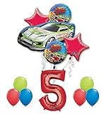 Hot Wheels 5th Birthday Party Supplies and Balloon Decorations