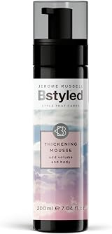 Jerome Russell BStyled Thickening Mousse 200ml Hair Volume Lift, Bond Tech view 1