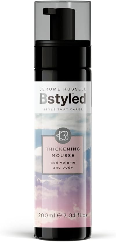 Jerome Russell BStyled Thickening Mousse 200ml Hair Volume Lift, Bond Tech